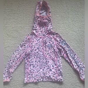 Toddler girls XS Coolibar Fishing SPF 50 long sleeve top pink Like New!